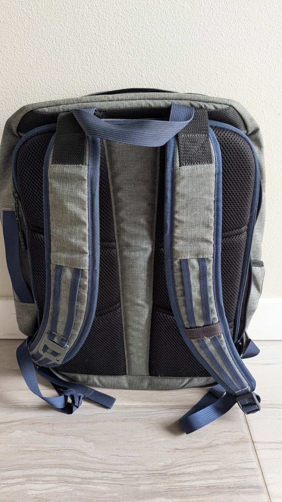 Timbuk2 Uptown Laptop Travel Friendly Backpack Bag – Gray/Blue – Used
