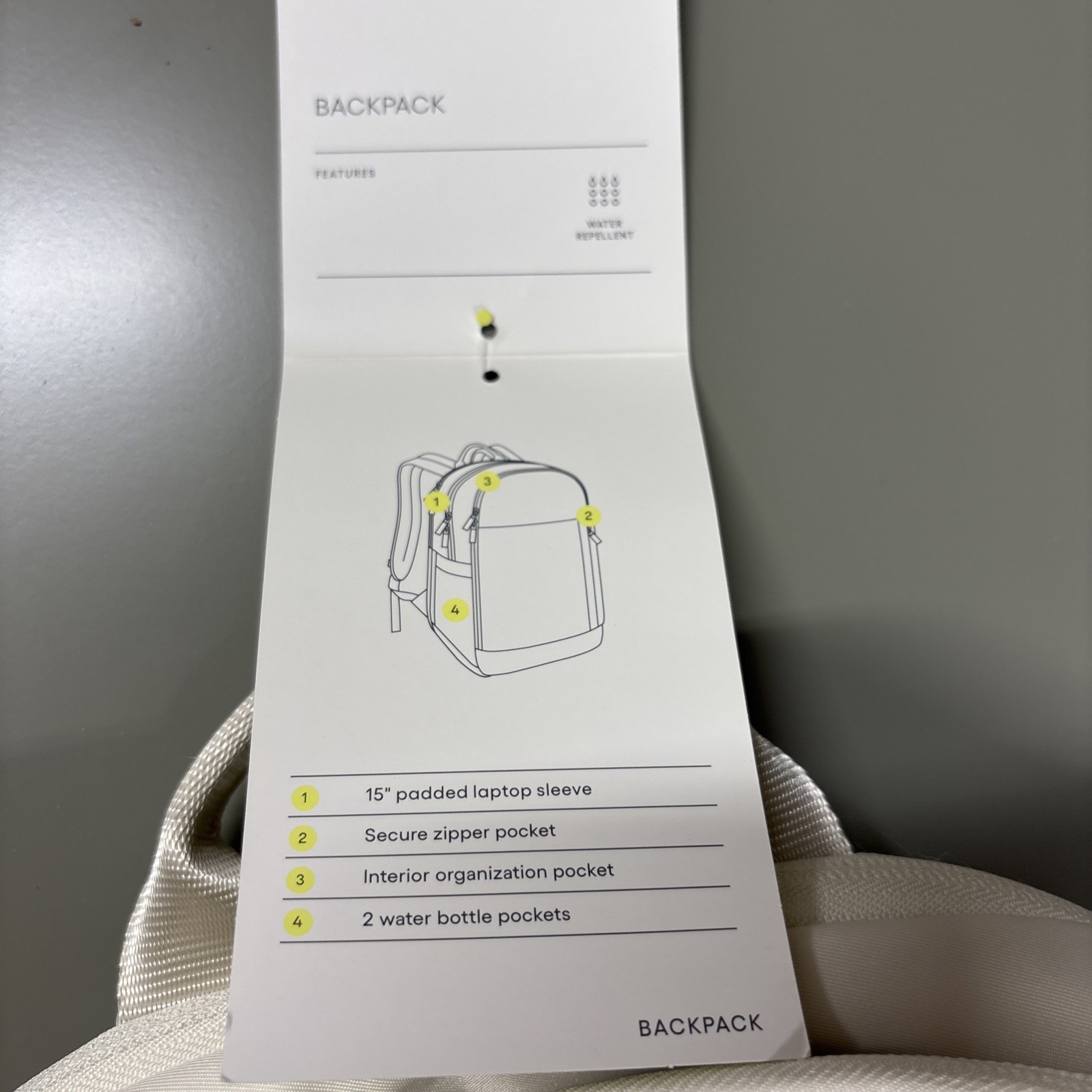 17.5″ Lifestyle Backpack Off-White – All in Motion