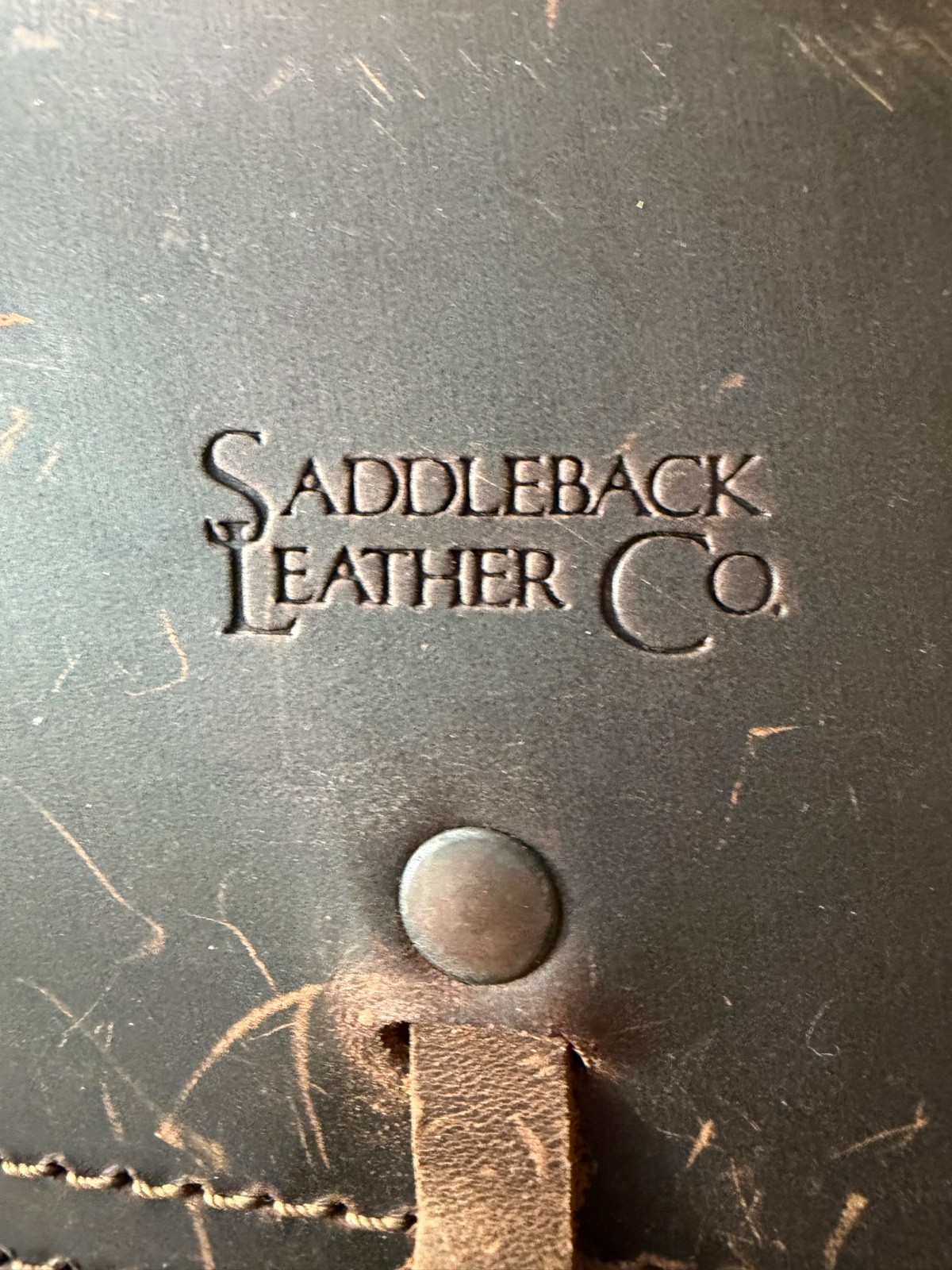 Saddleback Leather Co Crossbody Small Messenger Bag Dark Brown Leather RARE