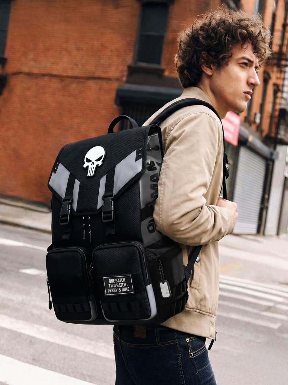 Marvel Punisher Tactical Gear Backpack Limited Edition Black – Official Licensed