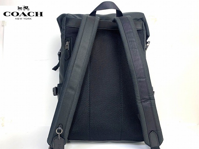 COACH Free Men s Mixed Material Terrain Roll Top Daypack Backpack