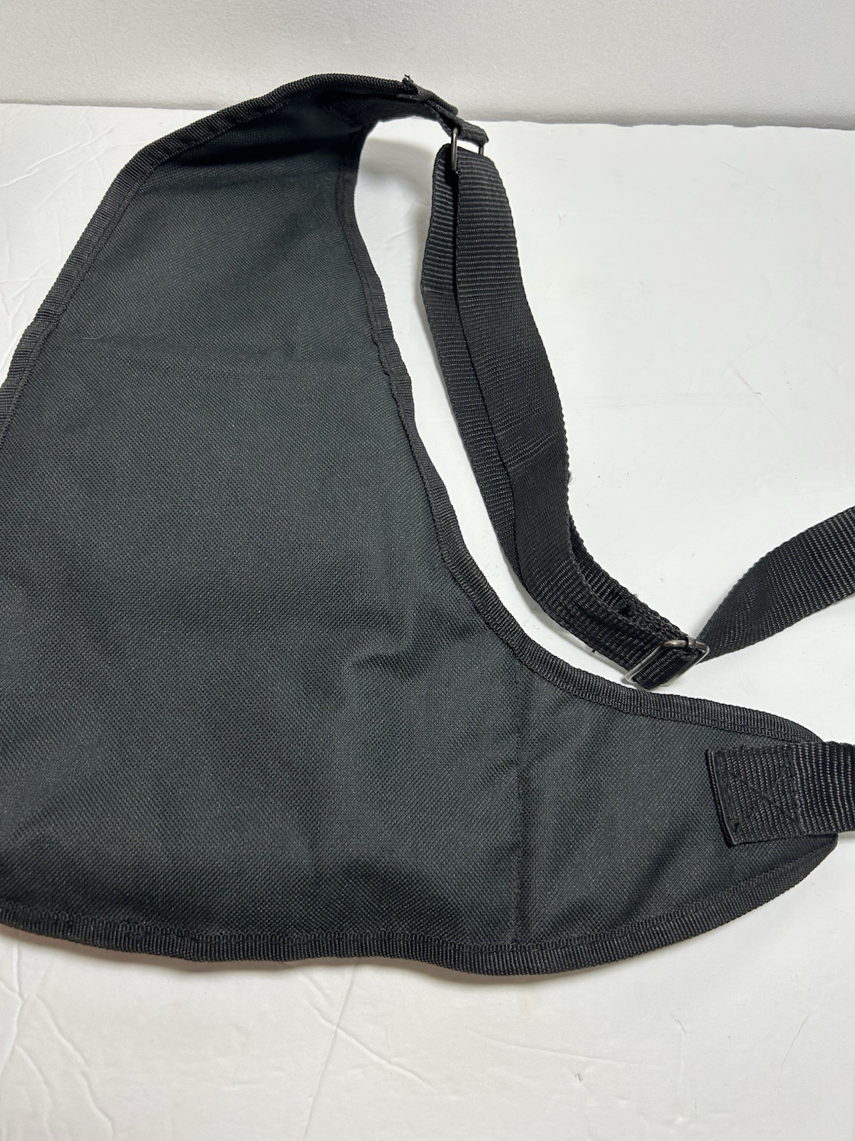 Black Canvas Slingbag/ Compact/Shoulder Strap -SPORT/Lightweight