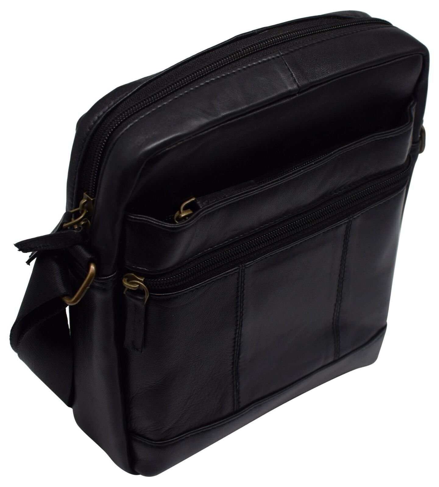 Genuine Leather Man Purse Shoulder Bag Small Mens Crossbody Messenger Bags for W