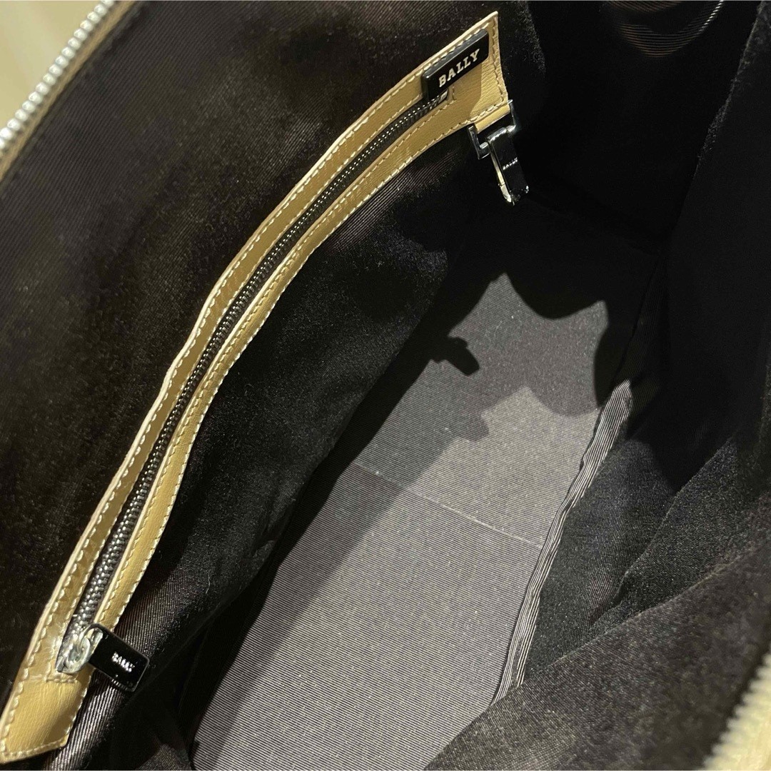 BALLY PONTBEL Briefcase with Shoulder Strap Cowhide Leather Bag 39.5×28×13cm