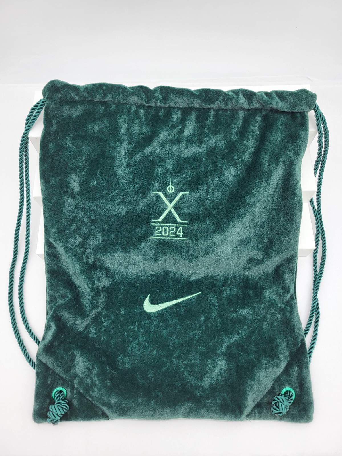 Nike Tiempo Legend Anniversary Emerald Velvet Cinch Drawstring Bag