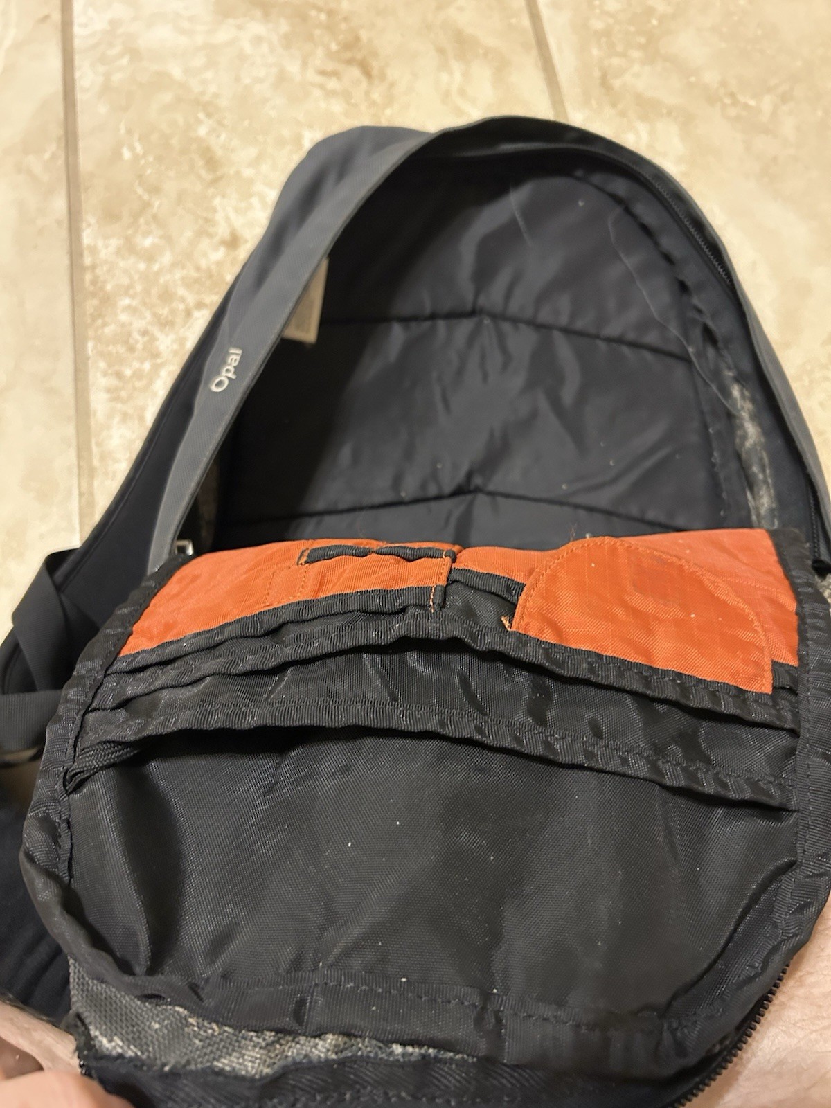 Arc’teryx Backpack Orange Gray Opal 100% Nylon Adjustable Shoulder Straps