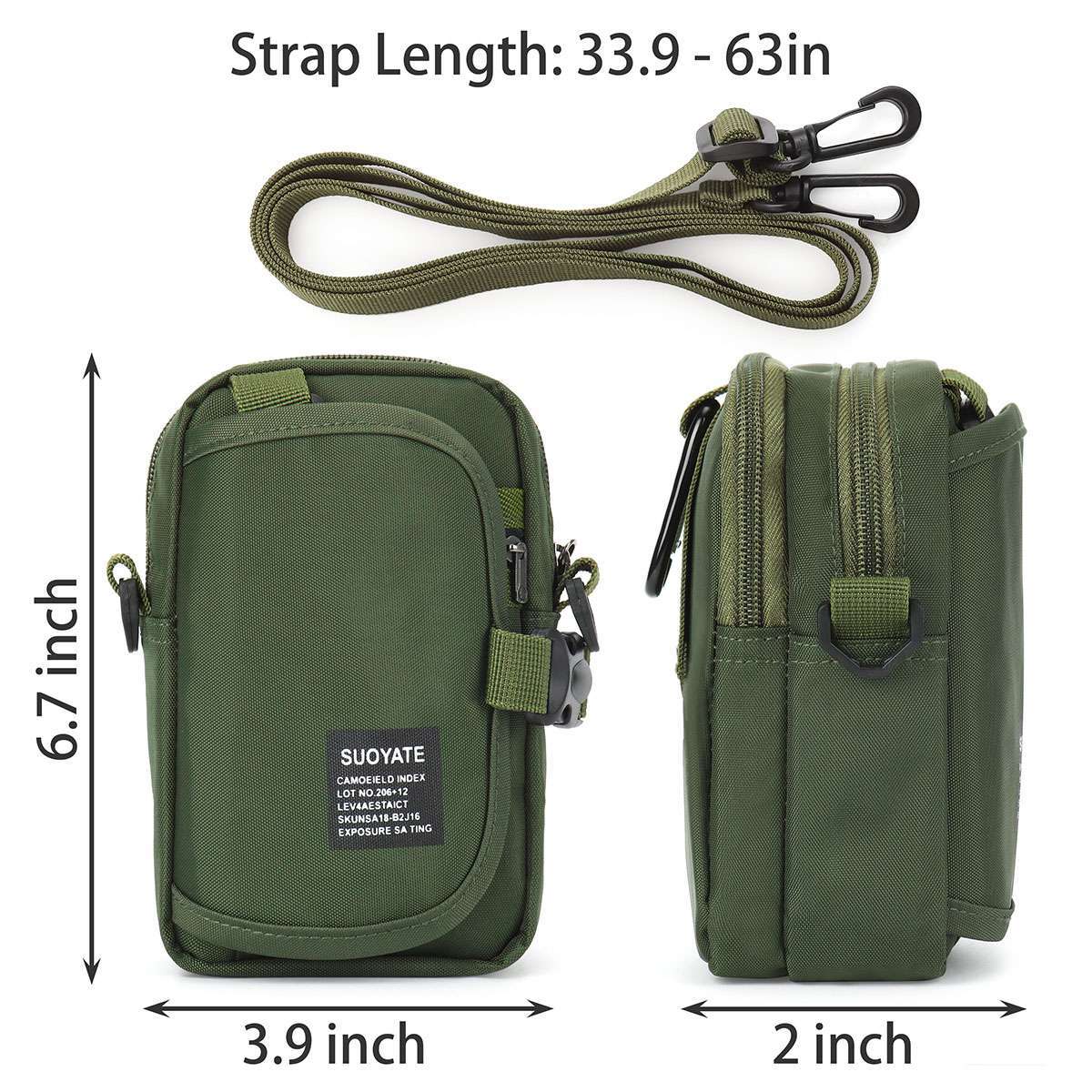 Men’s Shoulder Bag Chest Bag Sling Crossbody Bag Casual Travel Phone Bag Small
