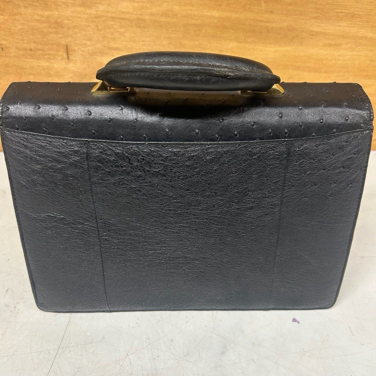 Vintage Black Dial Lock Business Briefcase Bag Key Unknown