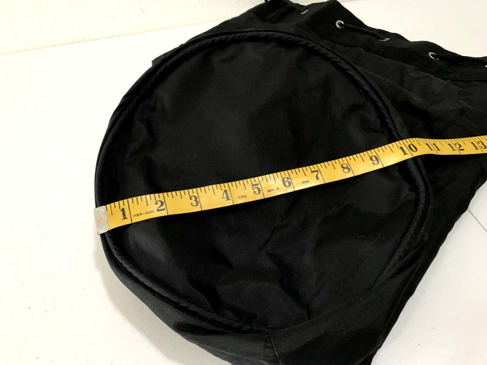 Prada Luna Rossa Extreme Black Drawstring Closure Duffel Sling Bag Shoulder
