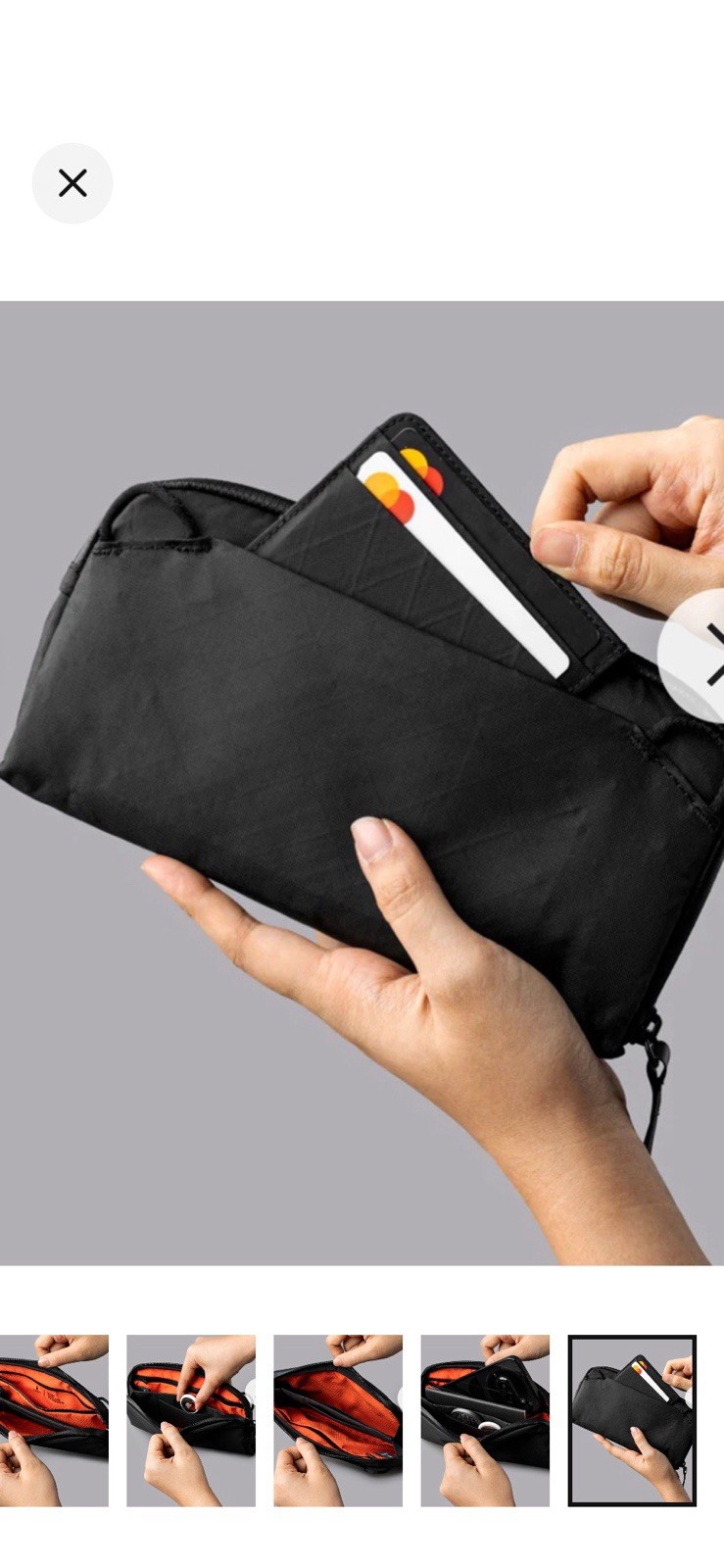 NWT Flight Pouch Black Knight Travel Bag – A4