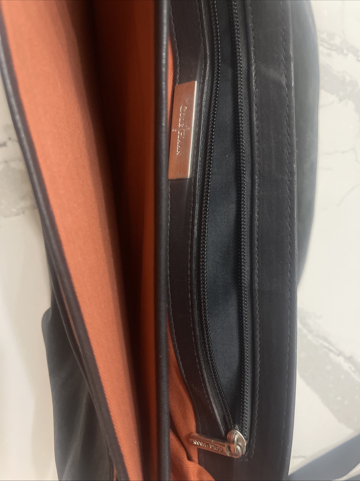 Vintage Lambskin Soft Leather COLE HAAN Executive Lawyer Briefcase Men Excellent