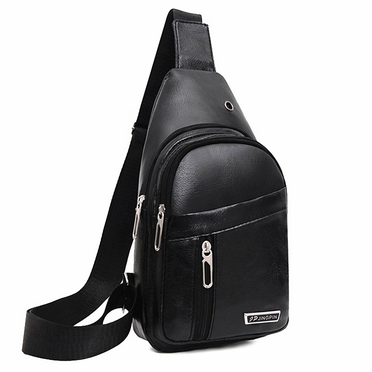 Men’s Multi Layer Single Shoulder Bag Outdoor Leisure Crossbody Bag Chest Bag