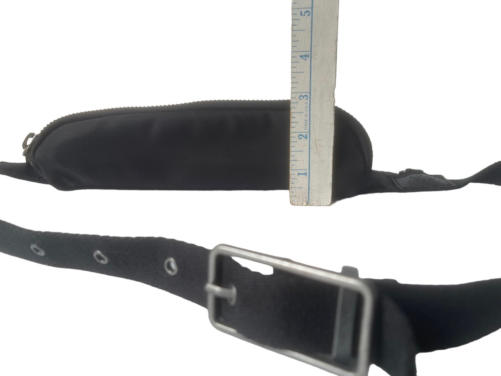 Matt and Nat Adjustable Hip Pouch Black Belt Bag Soft Velvety Fabric Fanny Pack