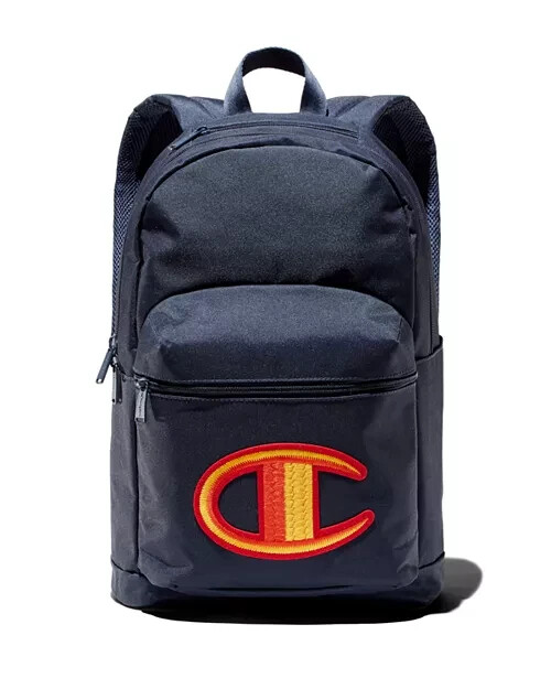 Champion Supercize Novelty Backpack Navy with Logo NWT