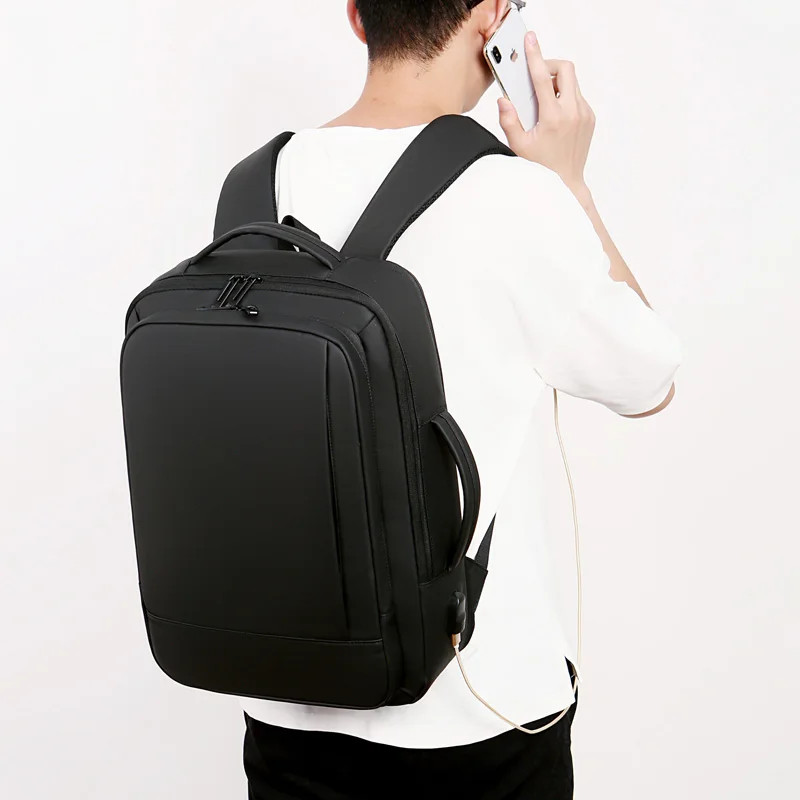 Expandable Travel Backpack 1pcs Business Casual Mens with Usb Charging Commuting