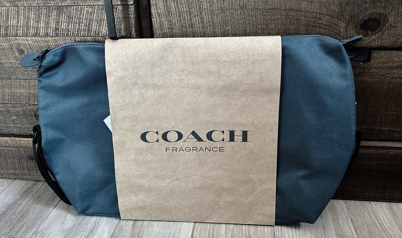 Coach Unisex Expandable Weekender Duffle Sports Travel Gym Bag Slate Blue NWT