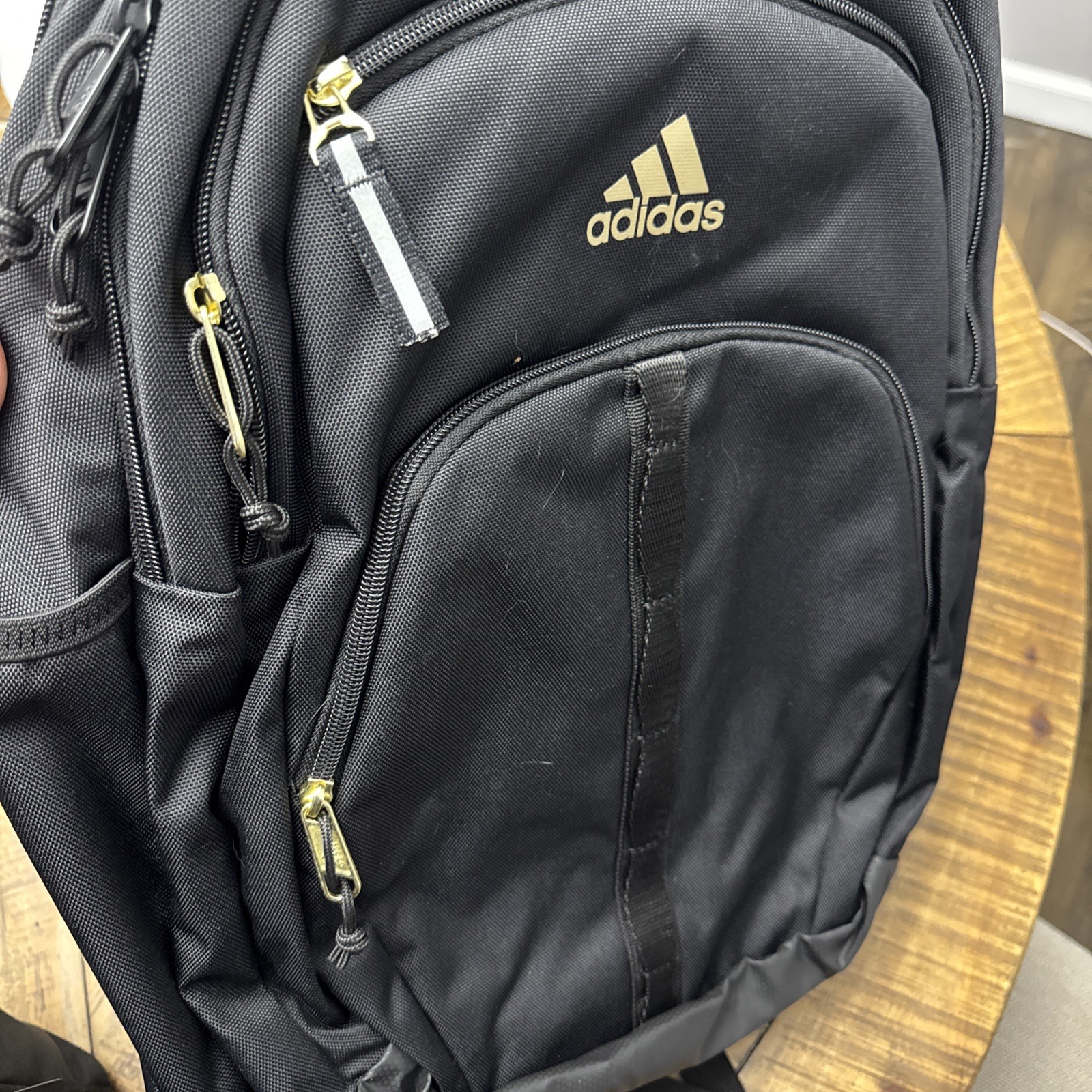Adidas PRIME 7 BACKPACK Black & Gold Metallic