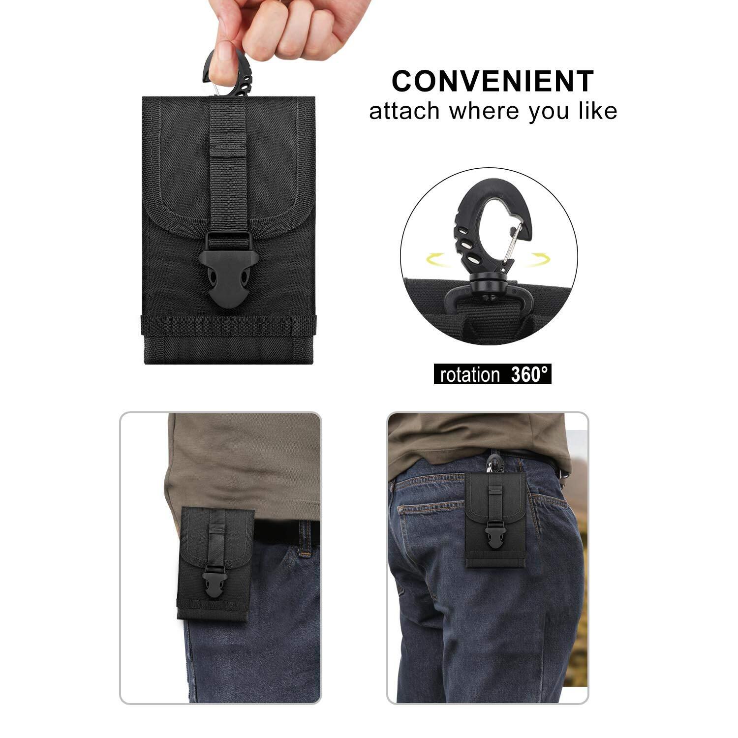 Tactical Molle Pouch Army Outdoor Utility Waist Pack Compact Cell Phone Holster