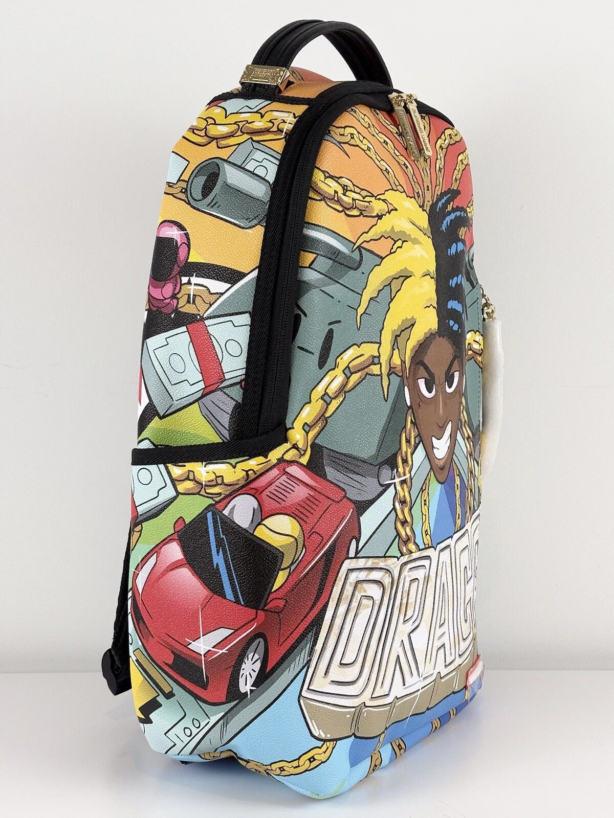 Sprayground SOULJA Boy TECHTRONIC ANIME DRIFTER COLLAB Backpack Laptop Compartme