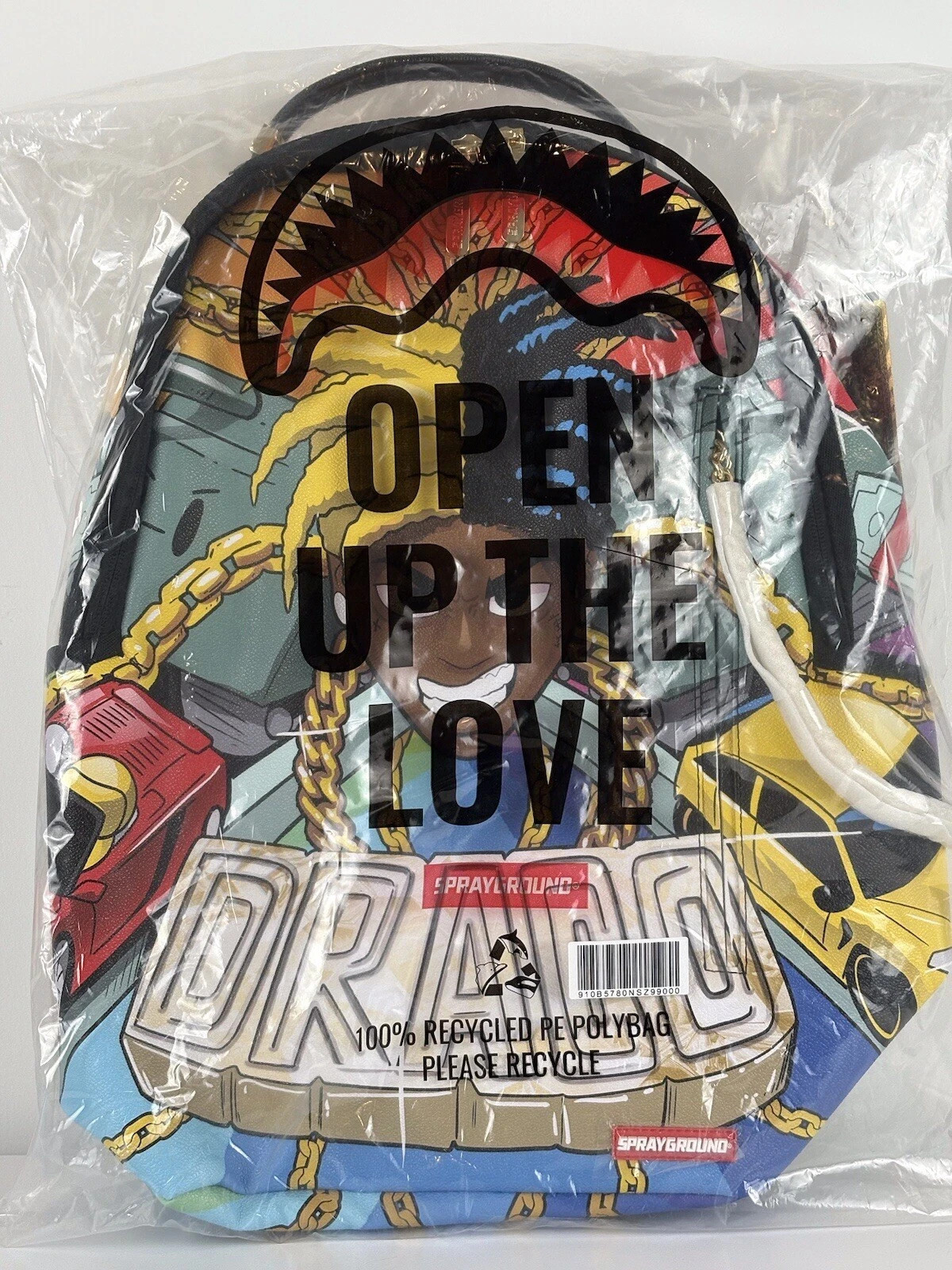 Sprayground SOULJA Boy TECHTRONIC ANIME DRIFTER COLLAB Backpack Laptop Compartme