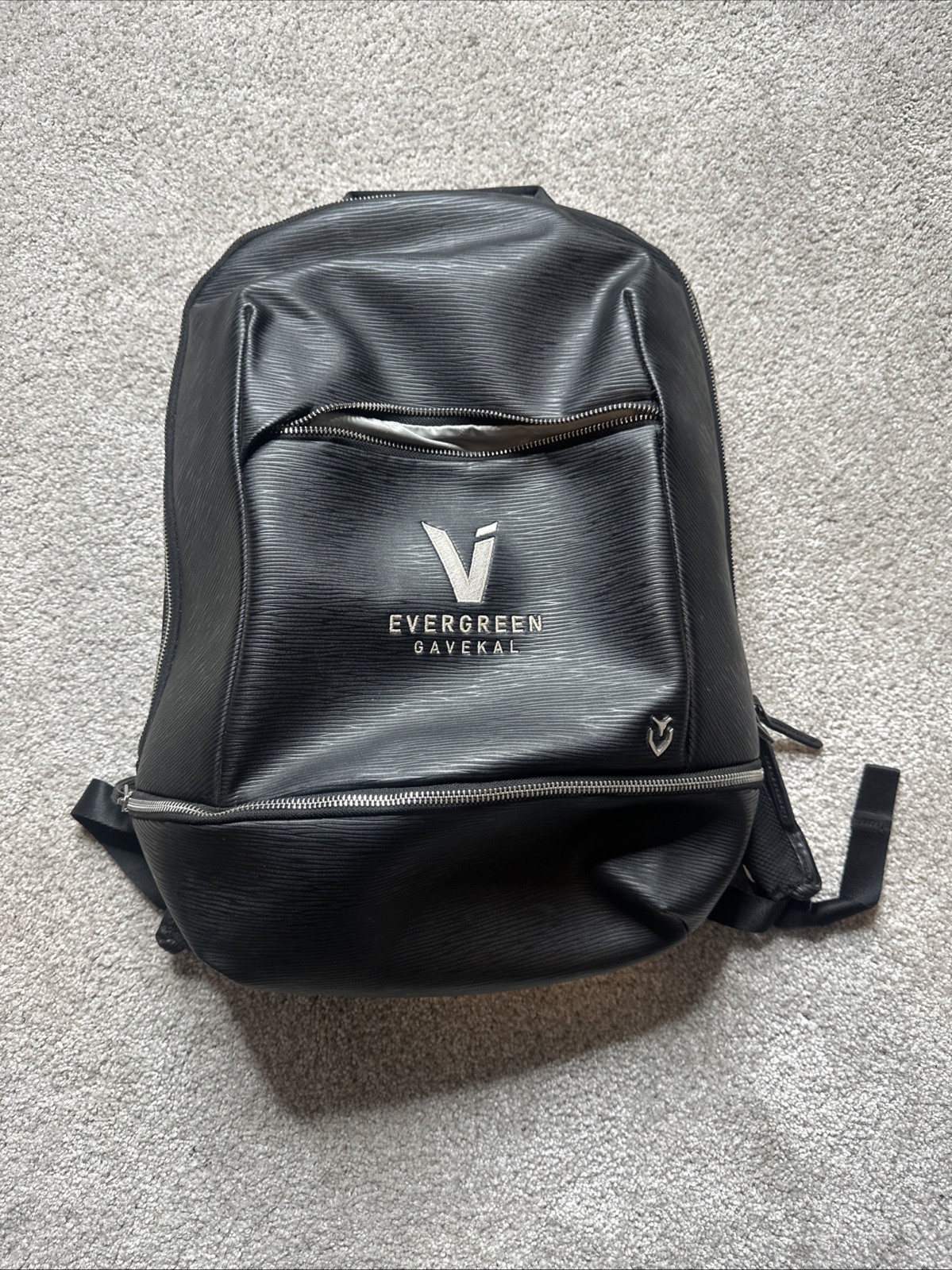 Vessel Signature Backpack Black Bag Lost Zipper Logo