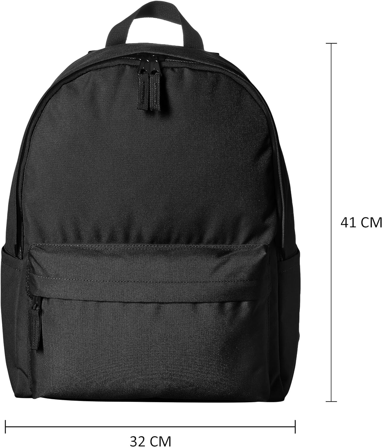Amazon Basics Classic School Lightweight double-zipper closure Backpack, Black