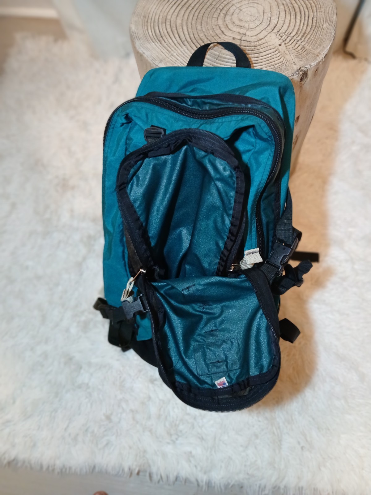 Vtg Gregory Backpack Day & a Half Teal Daypack Outdoor Hiking USA Made