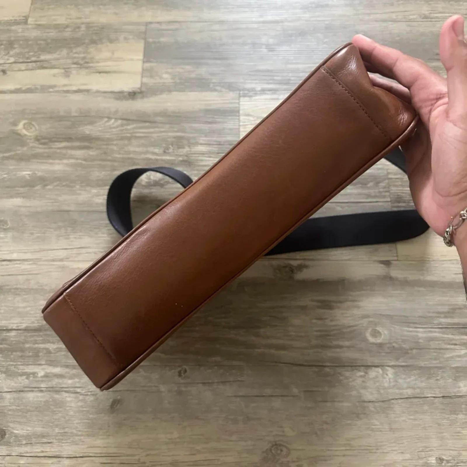 Vintage Coach Metropolitan Brown Leather Messenger Bag