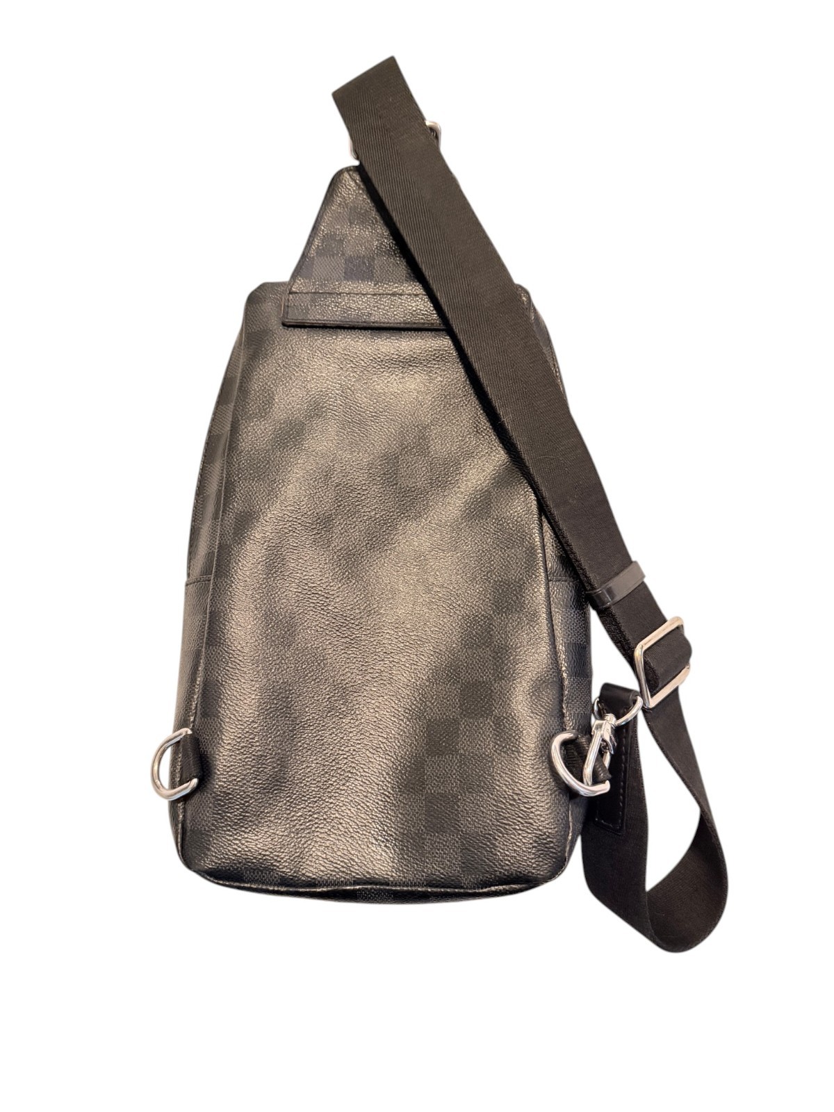 Louis Vuitton Damier Graphite Avenue Sling Bag Crossbody Black Leather