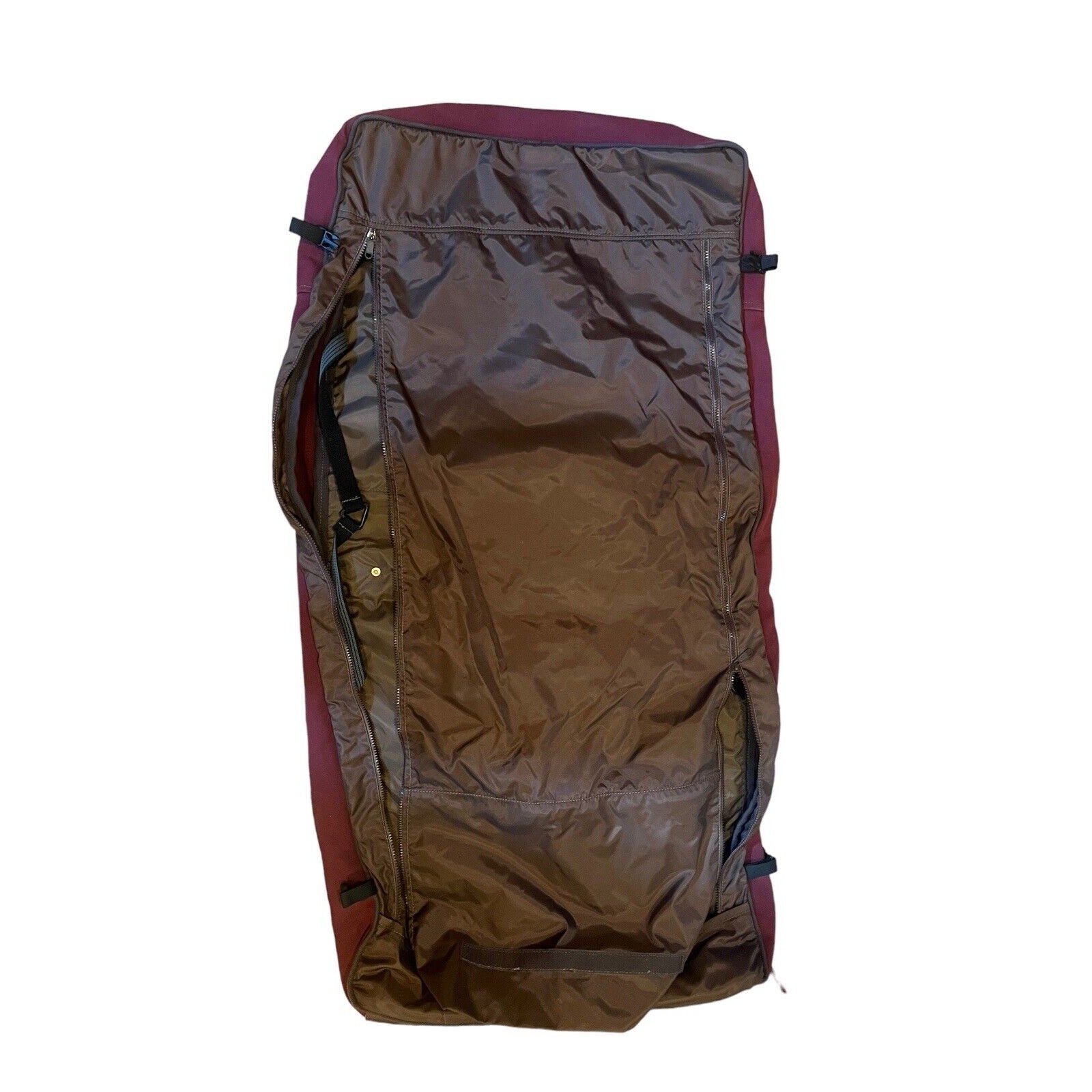 Duluth Pack Sportsman’s Garment Bag In Waxed Canvas Burgundy EUC