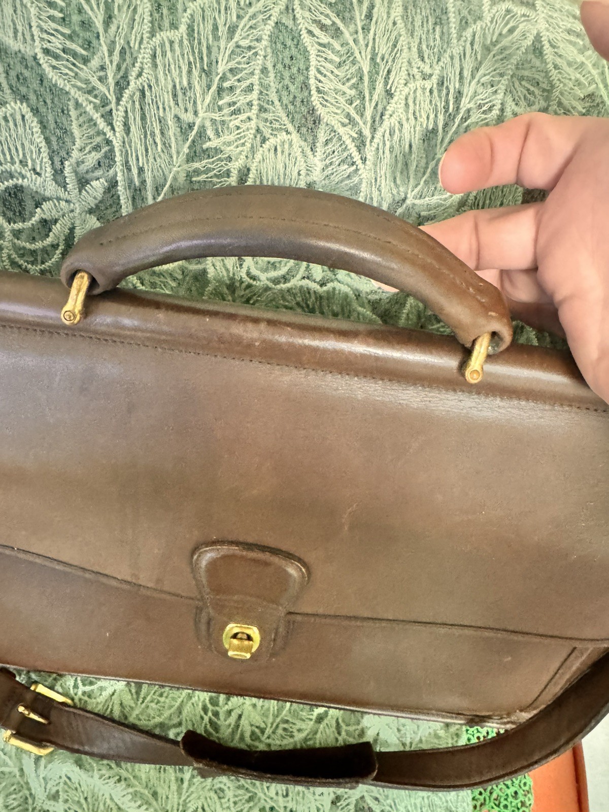 COACH Metropolitan Briefcase vintage brown leather