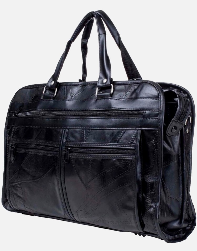MAXAM – Genuine Lambskin Leather Briefcase 16″