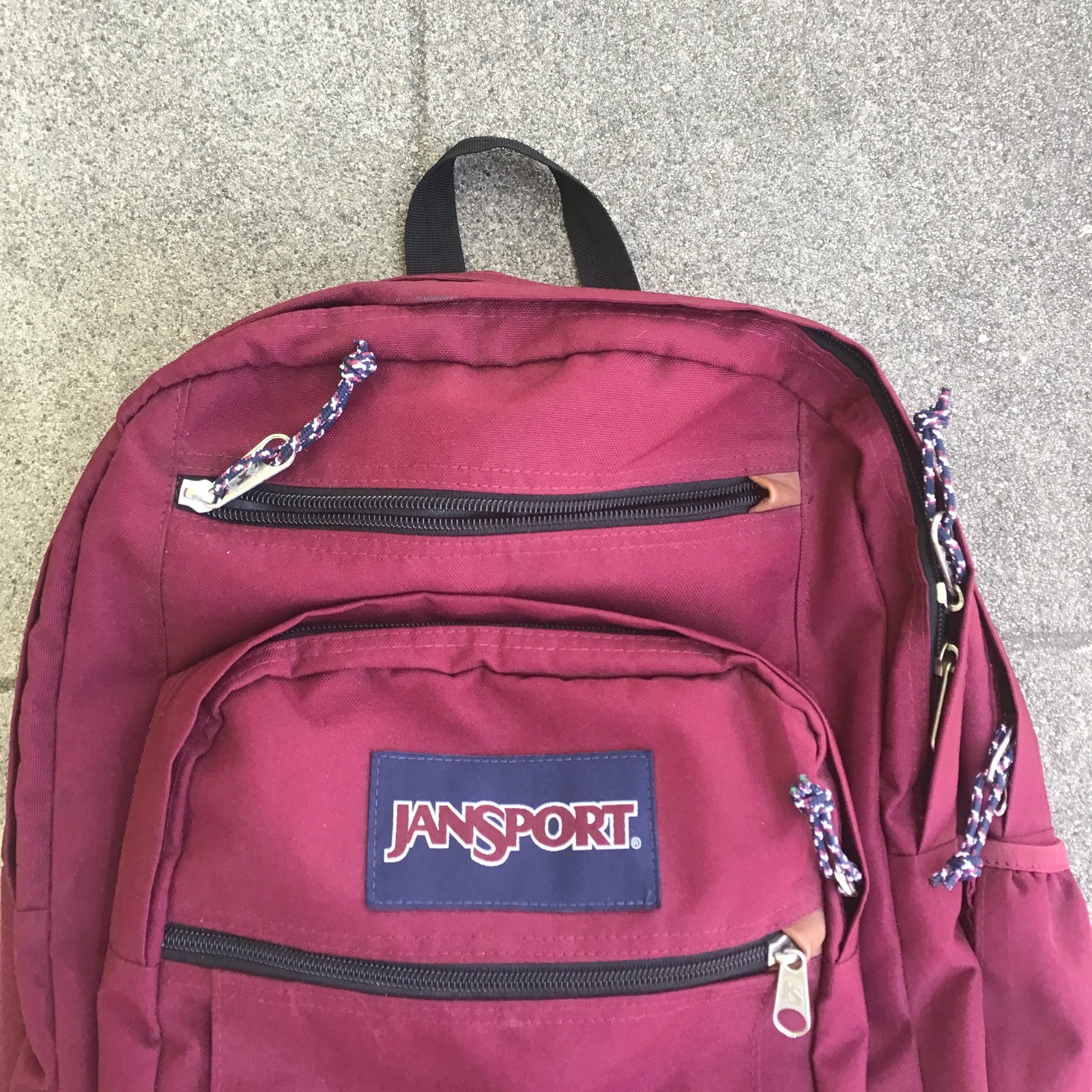 JanSport Cool Student Backpack Russet Red School Leather