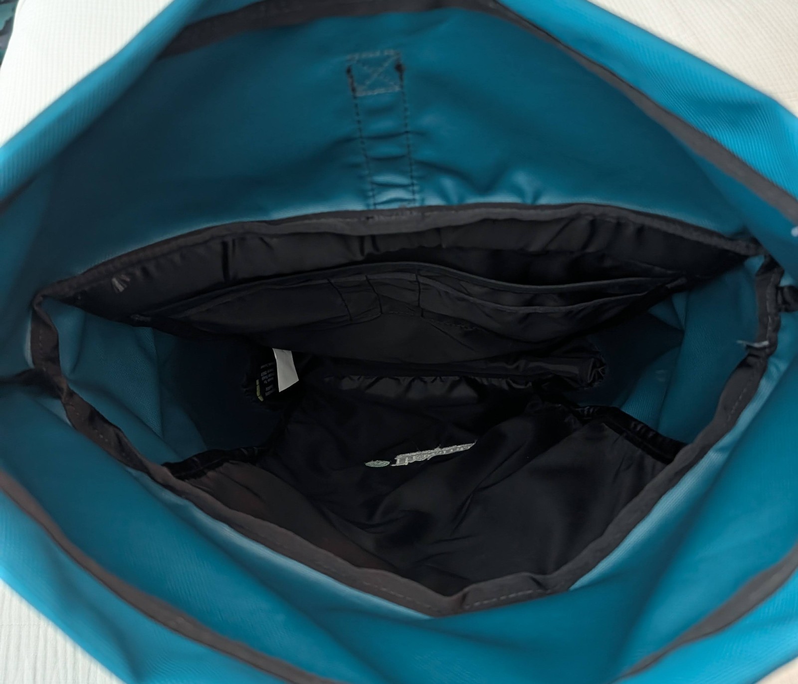 Timbuk2 Water Resistant Tuck 23L Backpack – Teal w/ embroidered logo
