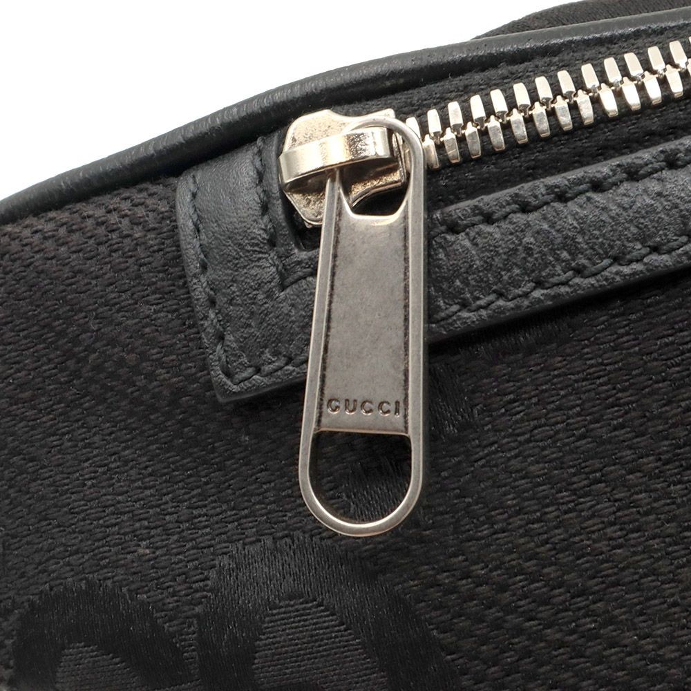 Gucci Black GG Supreme Canvas WEB Strap Jumbo Belt Bag 696031 103751449 [P]