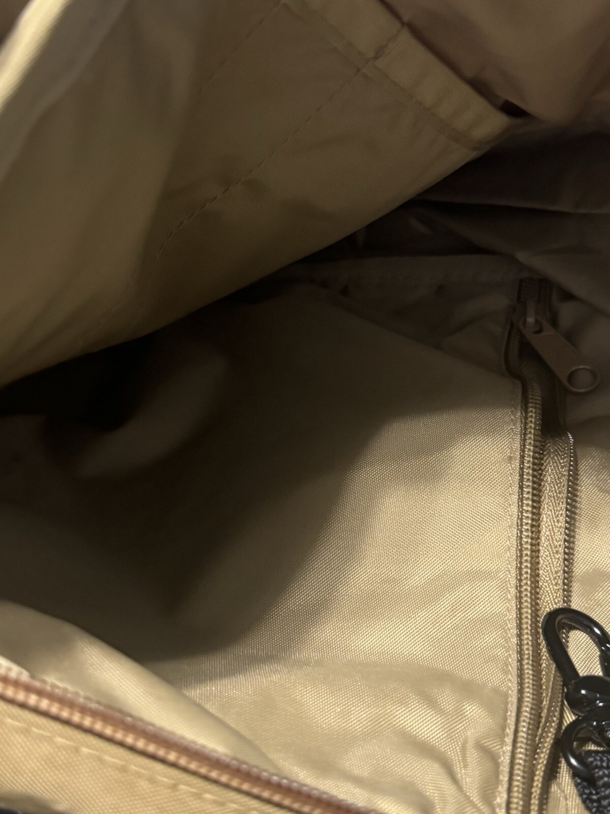 VTG Ameribag Healthy Back Bag Crossbody Sling Backpack Tan/Brown Nylon