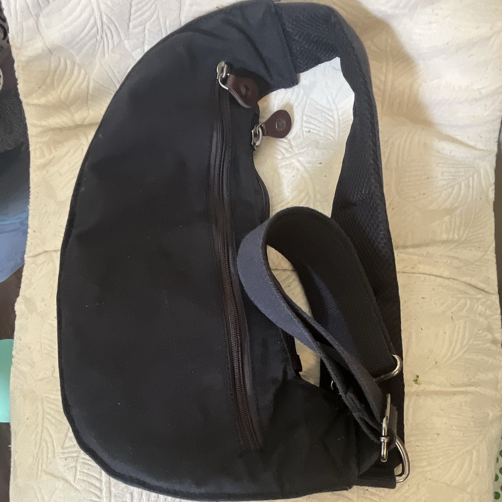 Crossbody Canvas Sling Bag EDC Compact Over Shoulder Chest Front Pack Backpack