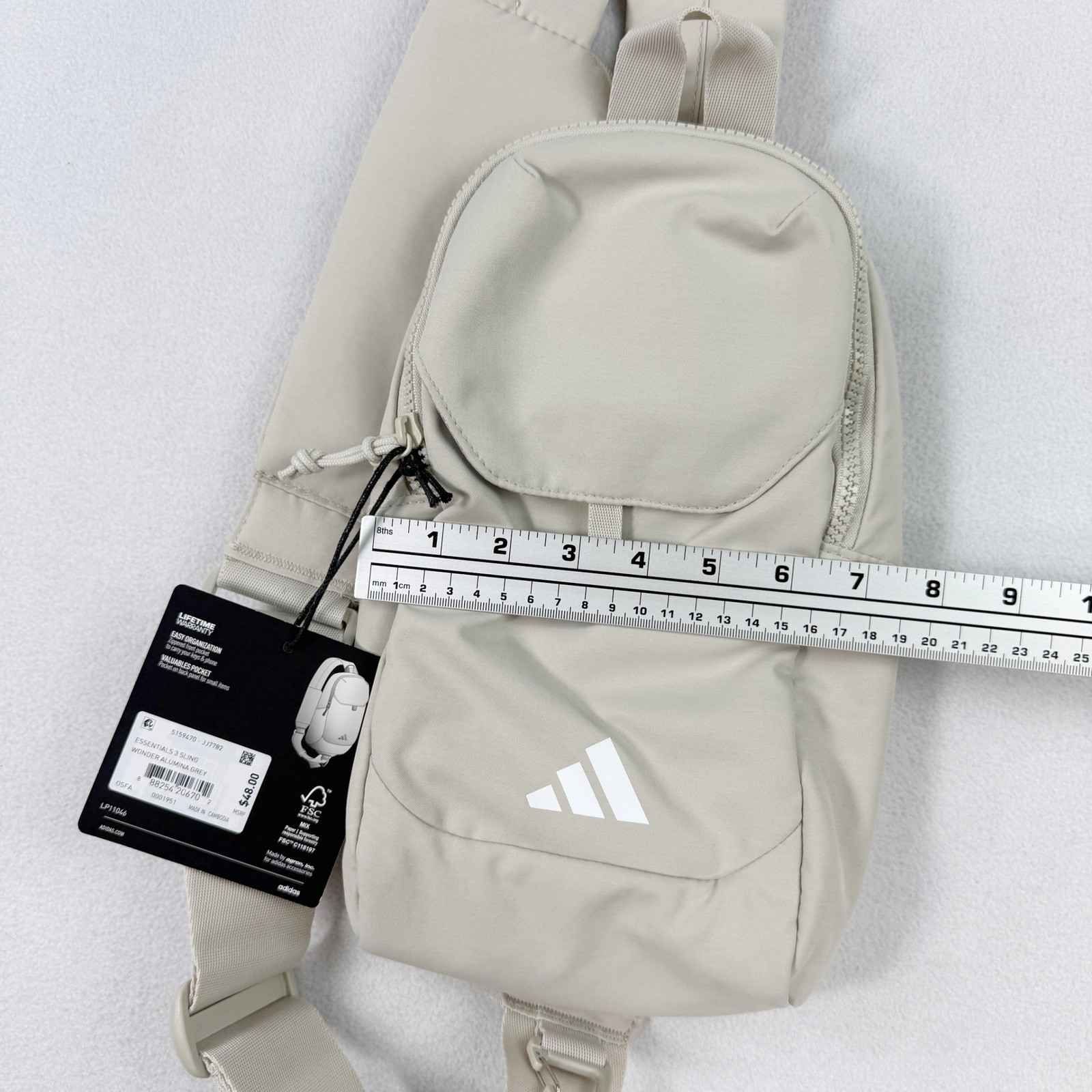 Adidas Essentials Sling 3 Wonder Alumina Grey NEW