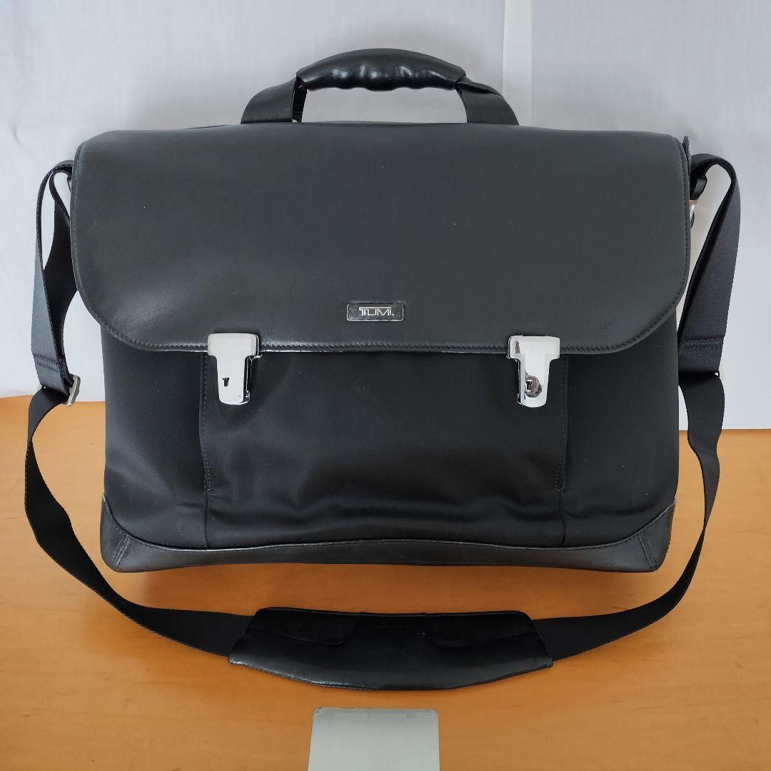 Tumi Formula T 2way Briefcase Circuit Leather FXT Black 40cm 30cm 12cm