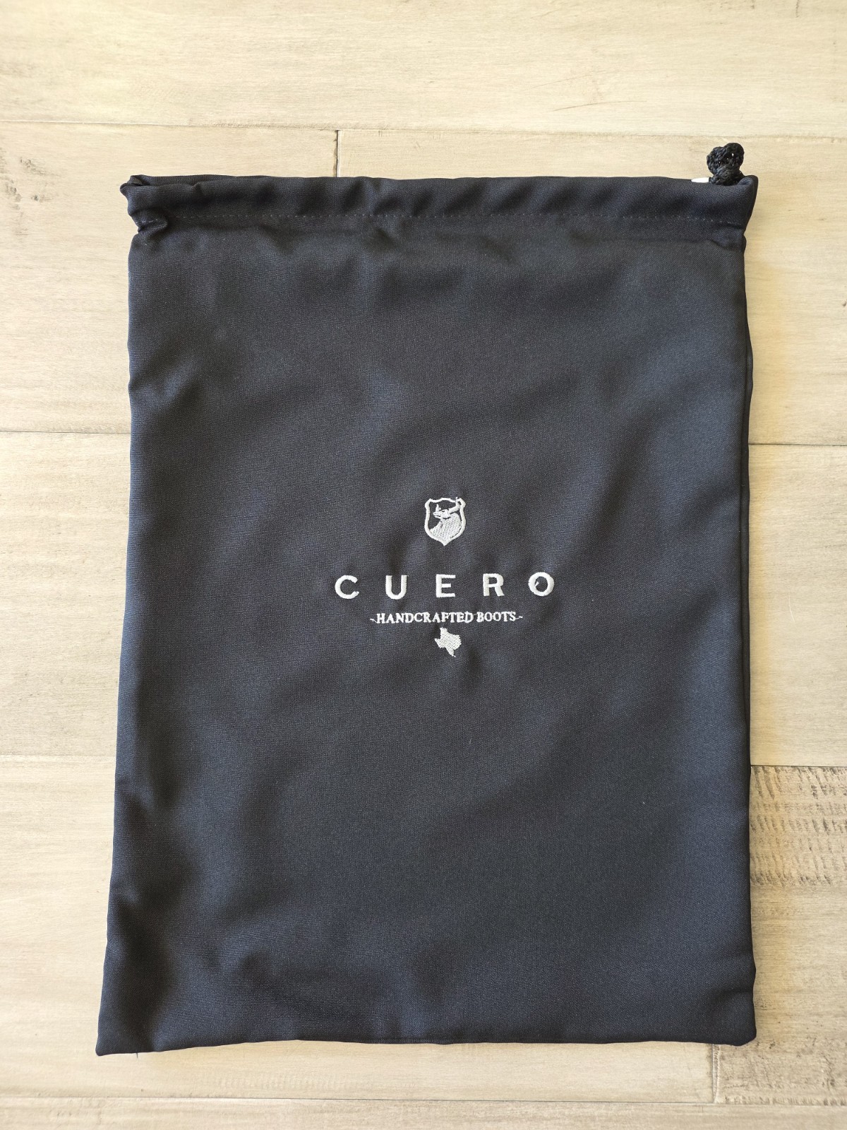 CUERO Handcrafted COWBOY Boots Travel Drawstring BAG Embroidered- DISCONTINUED