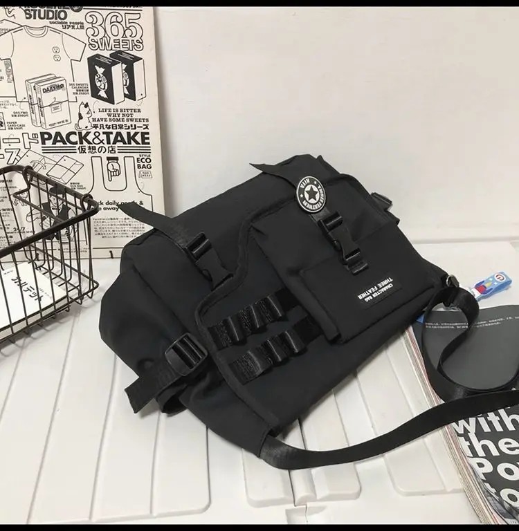 Business Shoulder Bag Canvas Crossbody Bags for Men Trending Handbags Daily Use