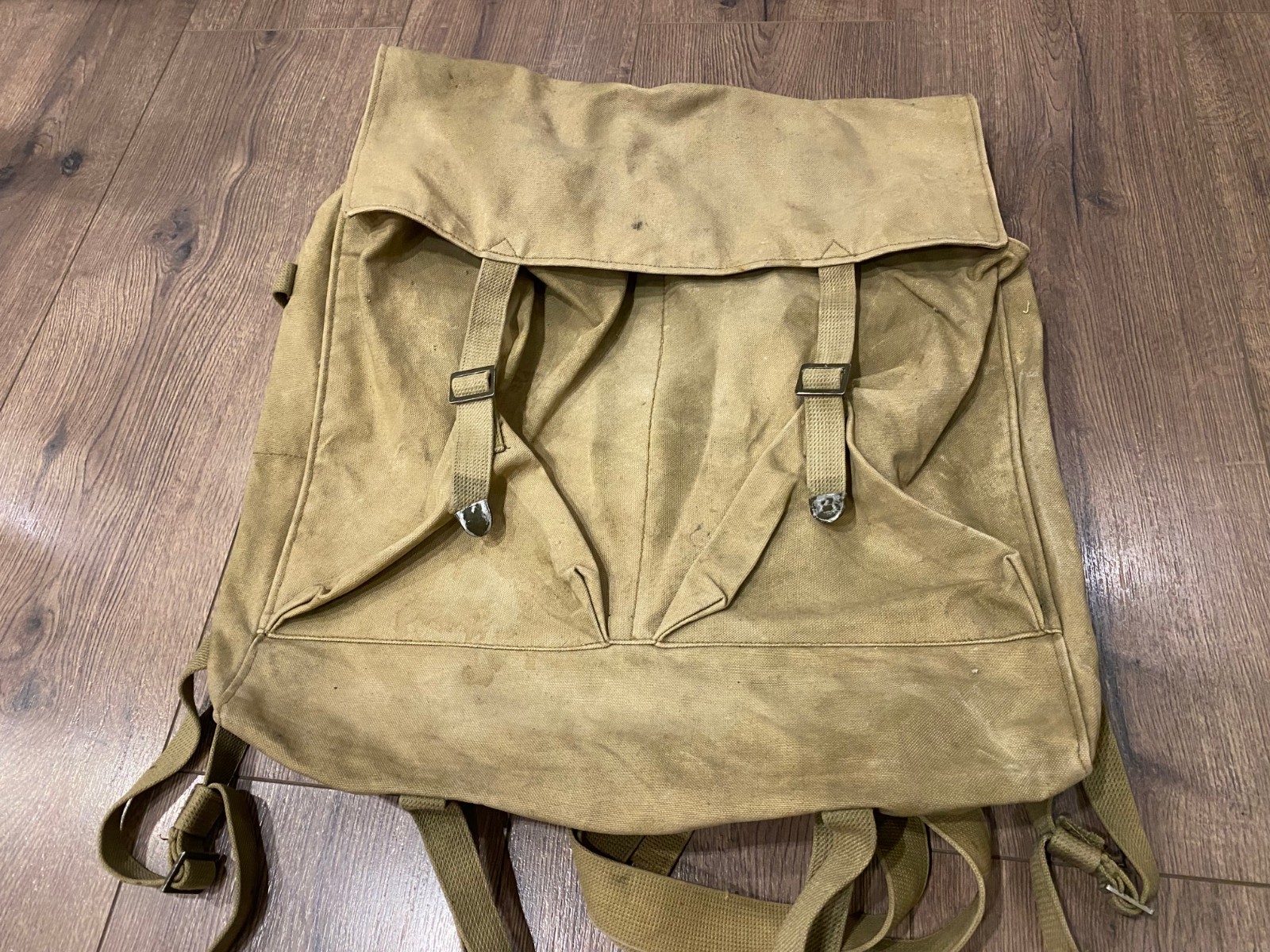 OLD VINTAGE UNKNOWN SOLDIER BACKPACK BAG ARMY MILITARY #0504
