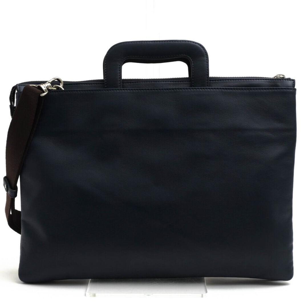 Ultima Tokyo Bag Briefcase Business Men’S Leather Genuine Navy Blue