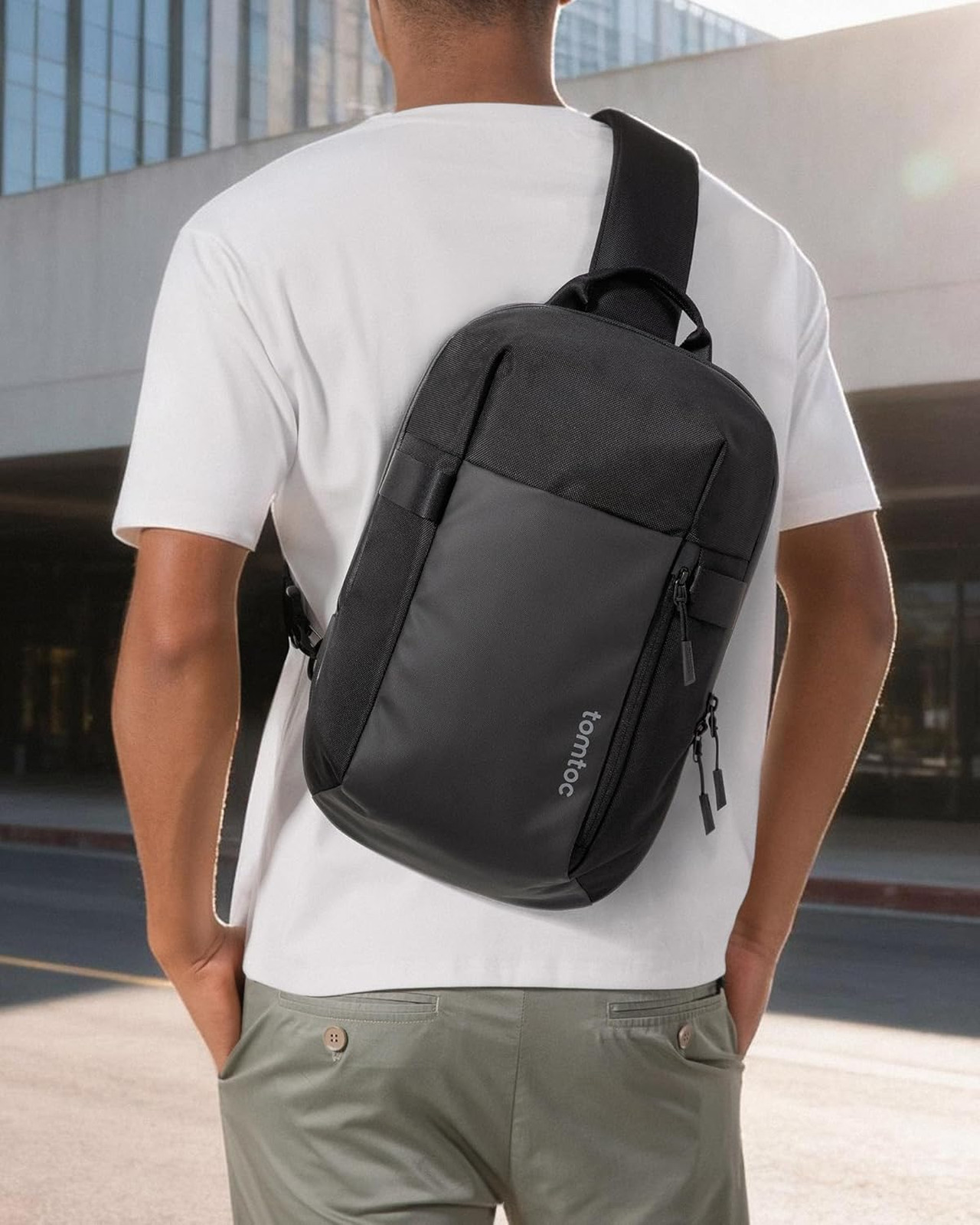 Tomtoc 7L Sling Backpack Crossbody Bag for Men Women EDC Daypack Chest Shoulder