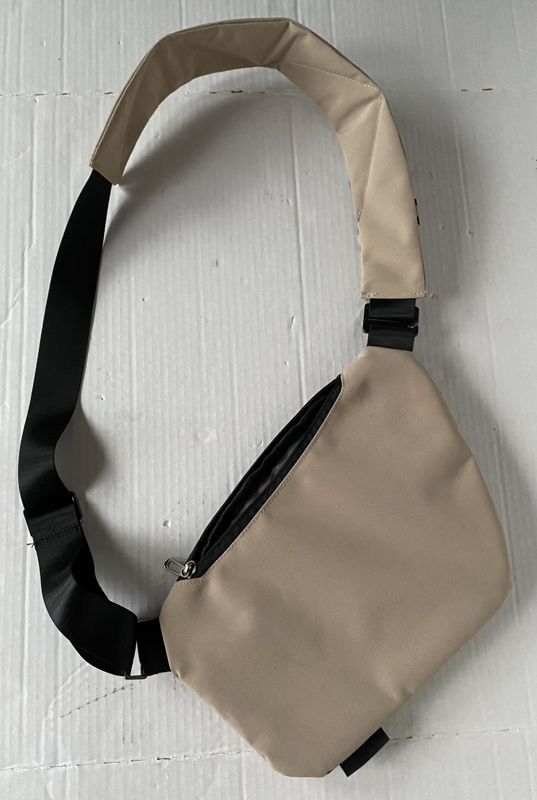 Peak Carry Sling Bag Sling or Shoulder Carry Tan Brown Flat