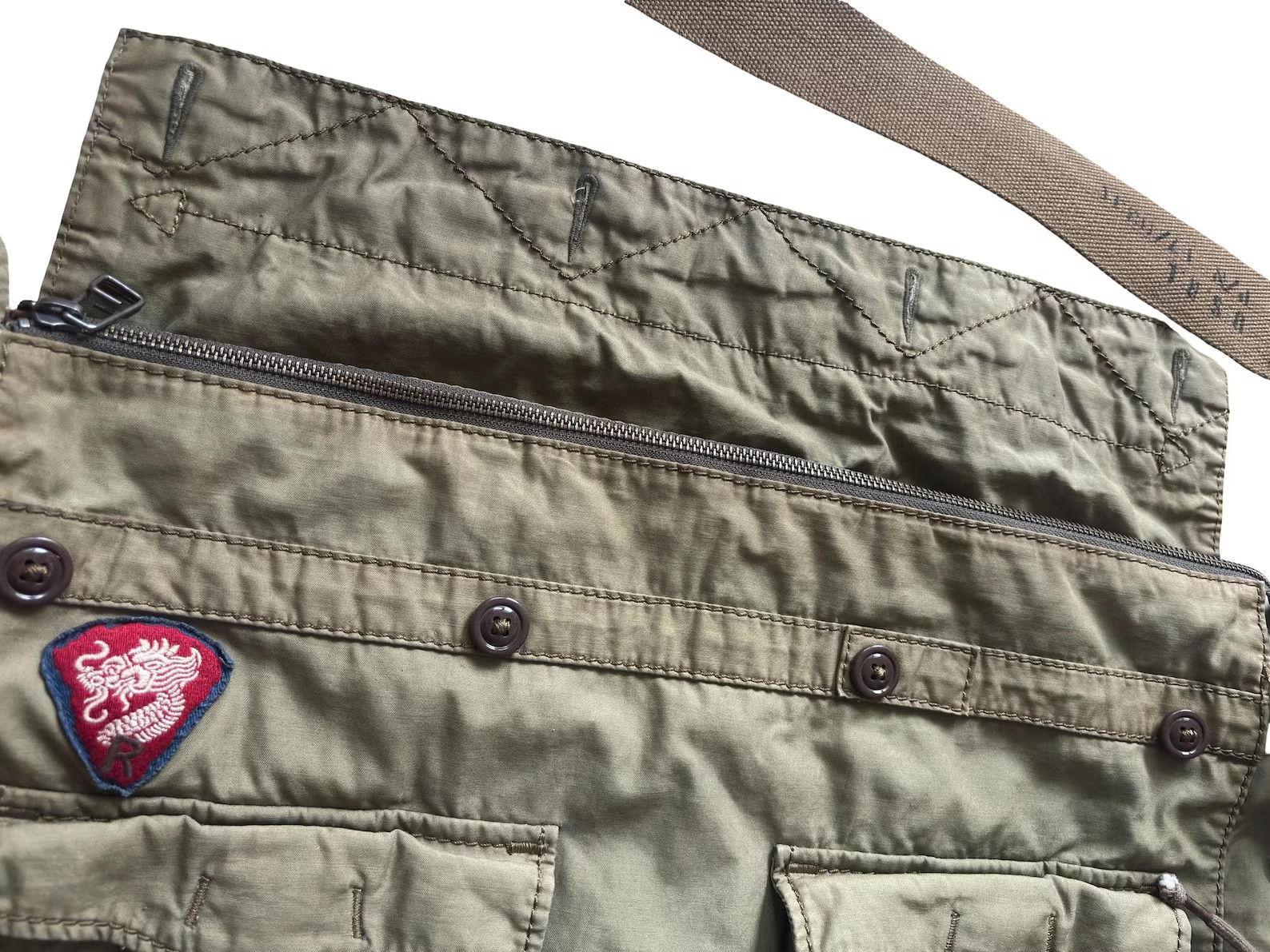 Polo Ralph Lauren Military Mountain Expedition RRL Multipocket Shoulder Bag