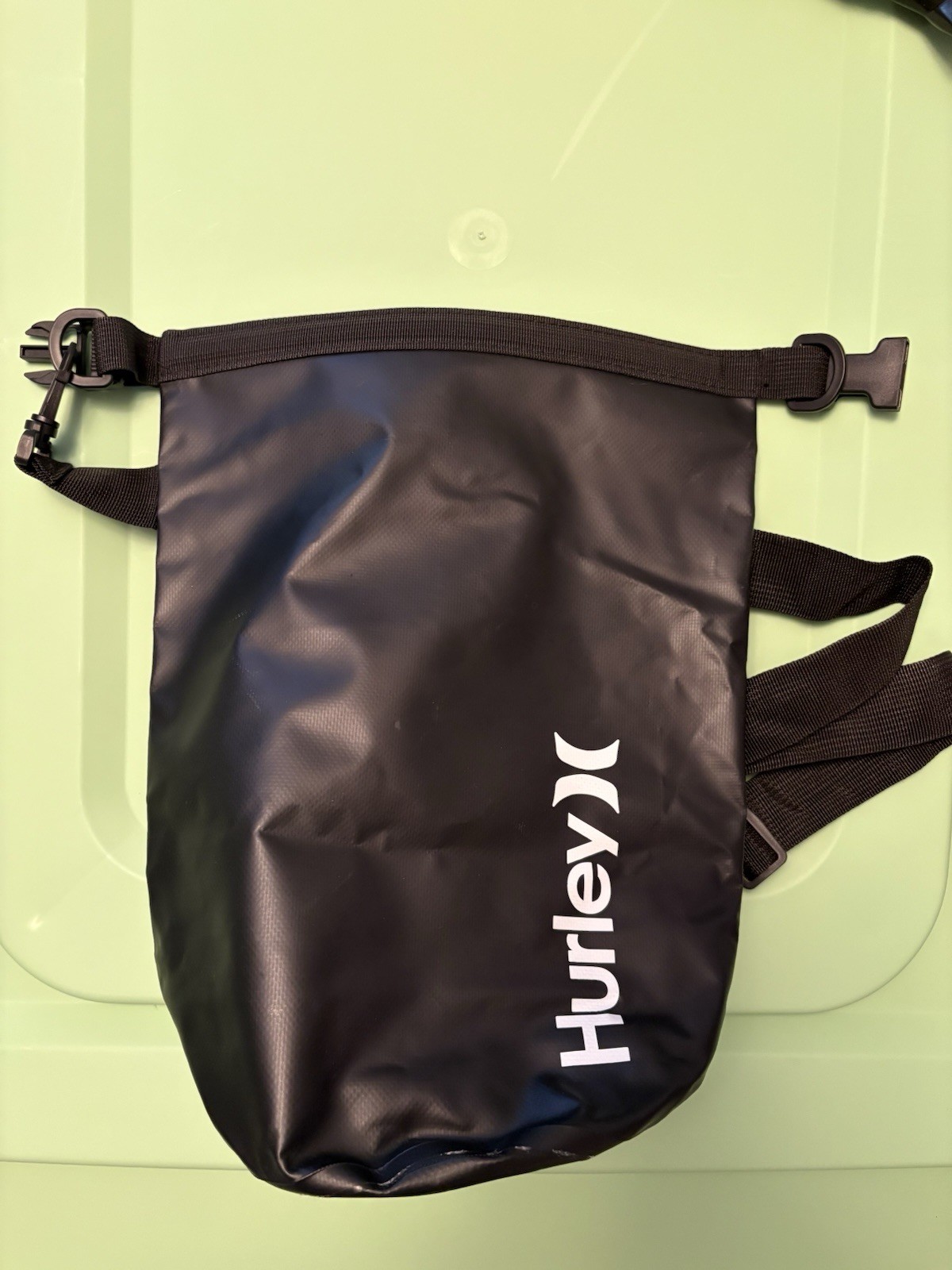 HURLEY “Dry-Bag” Elite Folding Waterproof w/shoulder strap Heavy Duty Beach Bag