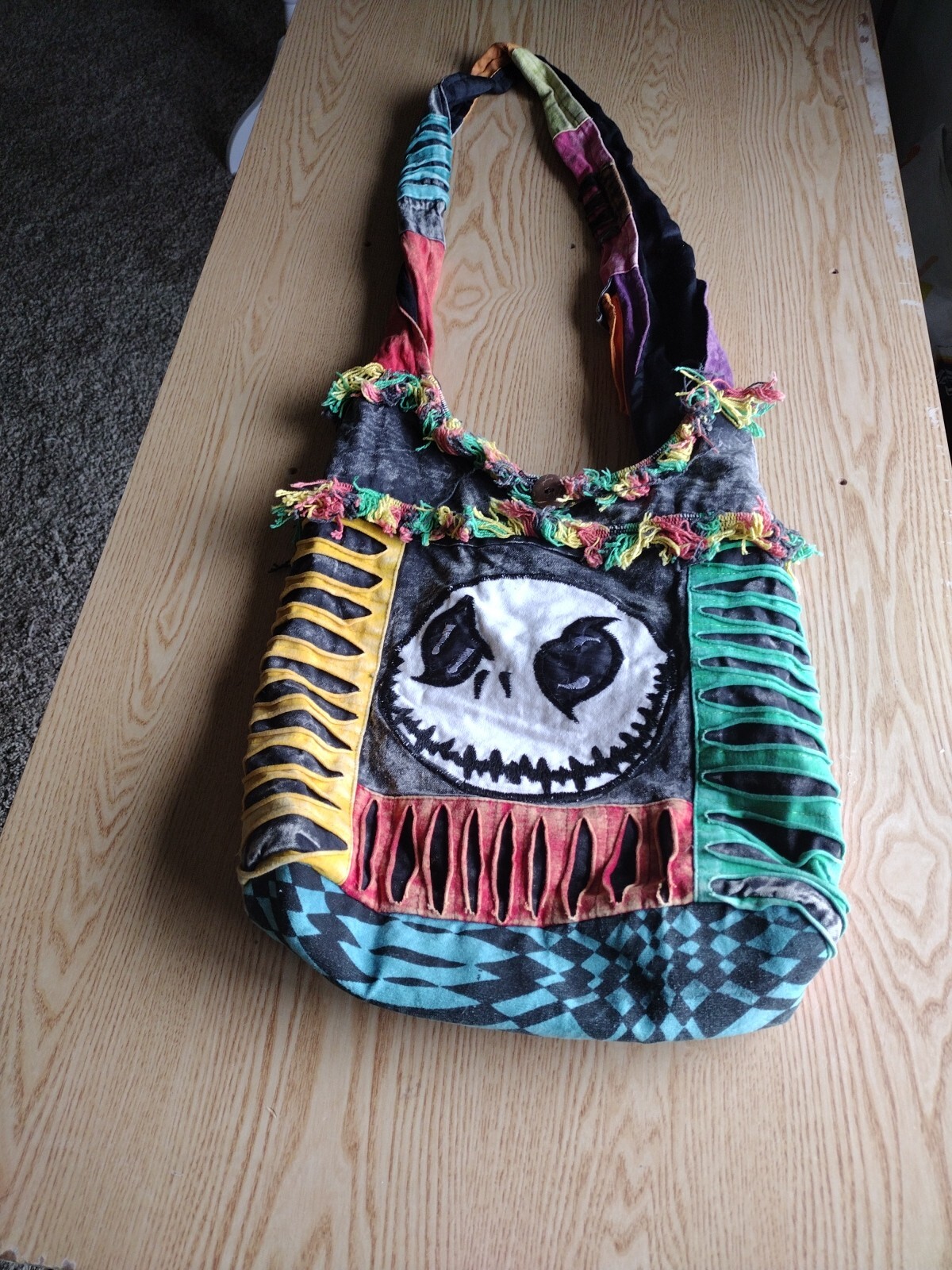 Jack Skellington TOTE The Nightmare Before Christmas BEAUTIFUL VINTAGE SEE