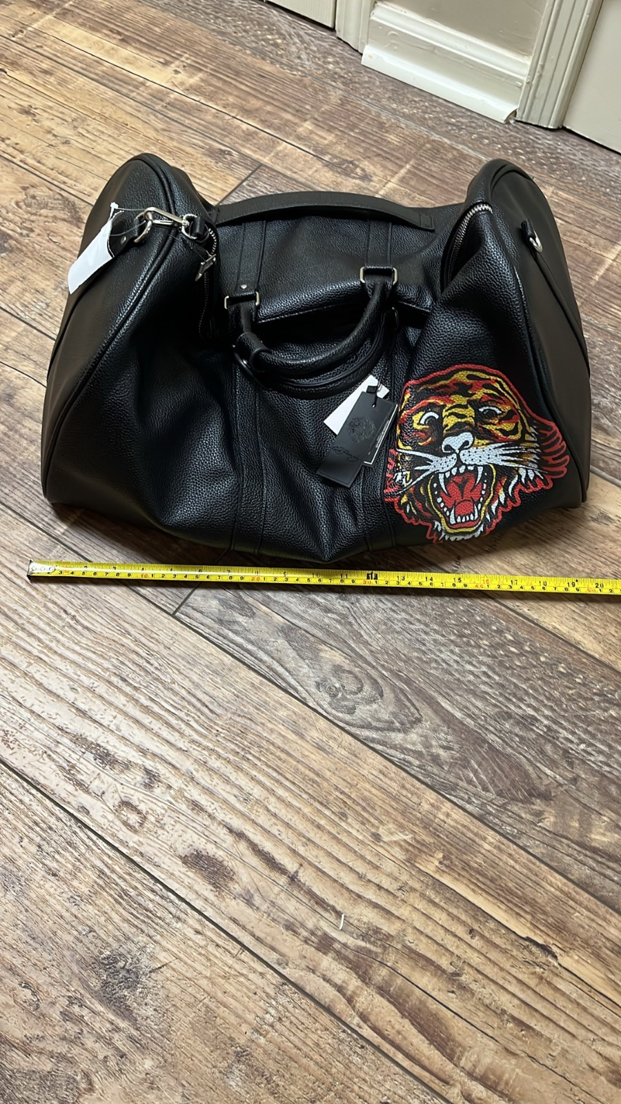 🐅 Ed Hardy Roaring Tiger Black Duffle Weekend Bag NWT