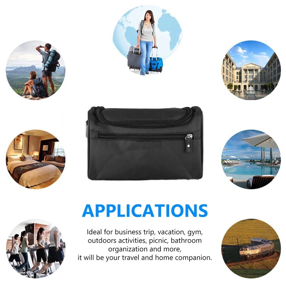 Men Women Travel Toiletry Bag Wash Kit Cosmetics Shaving Makeup Case Organizer
